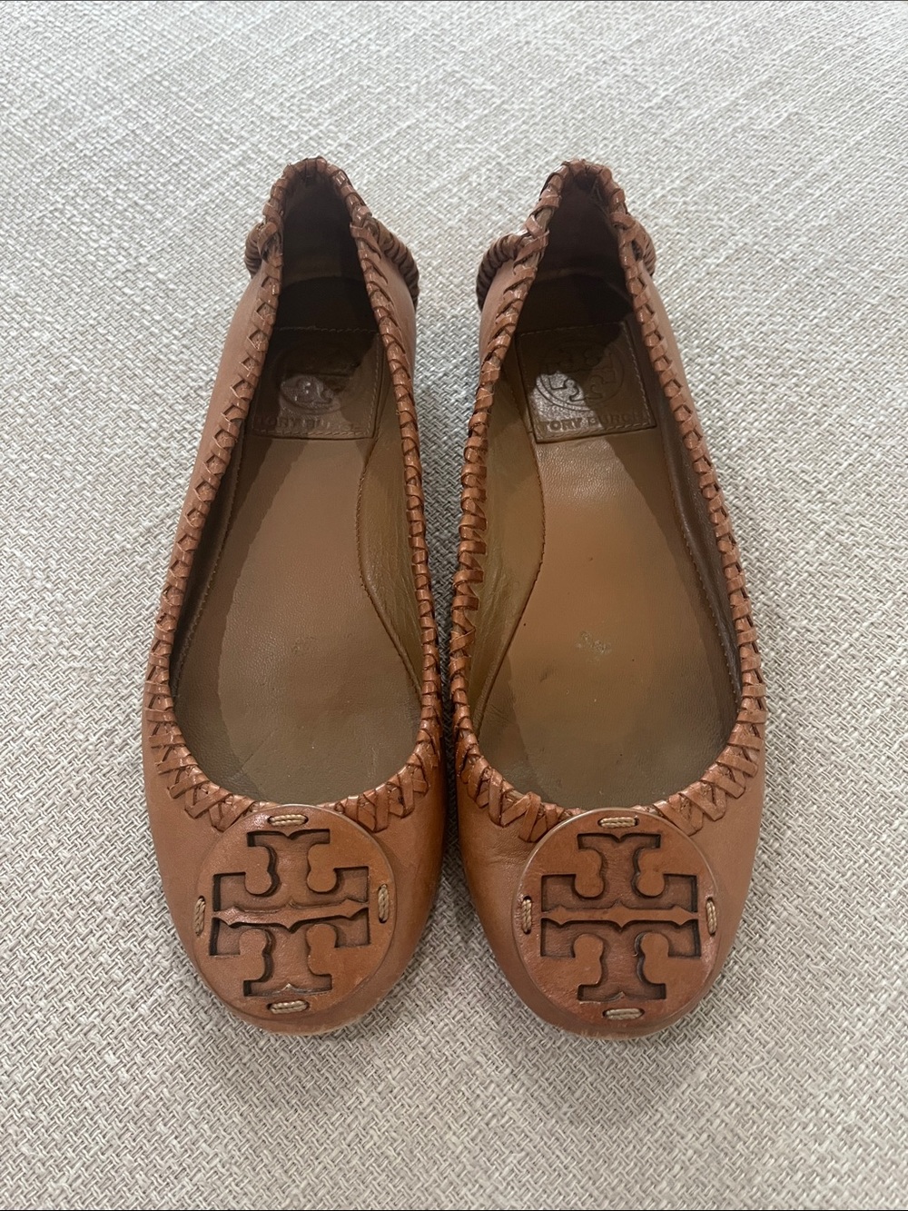Tory Burch Women’s Brown Leather Ballet Flats Size 5